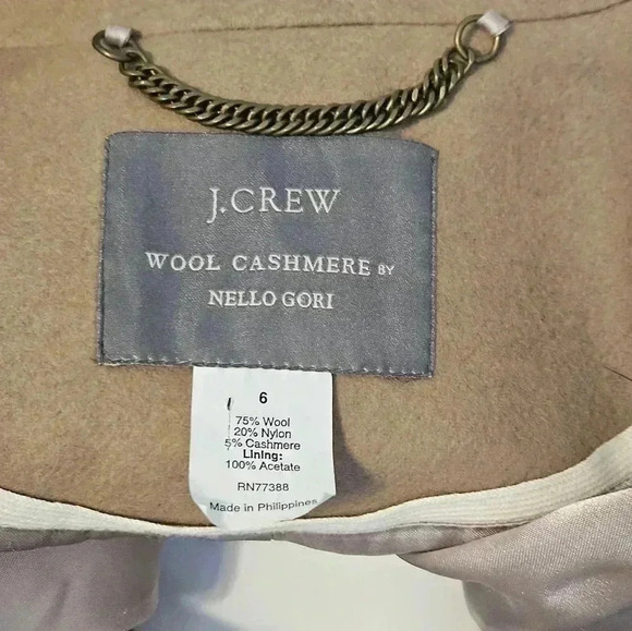 J Crew Wool Cashmere By NELLO GORI SIZE 6 EUC - Picture 4 of 15